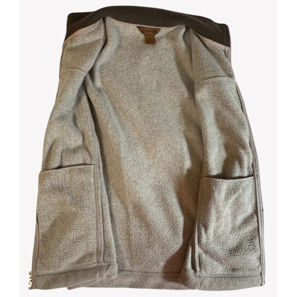 St  Johns Bay Mens Medium Brown Fleece Full Zip Vest Fall Winter Outdoor Jacket - Picture 2 of 7